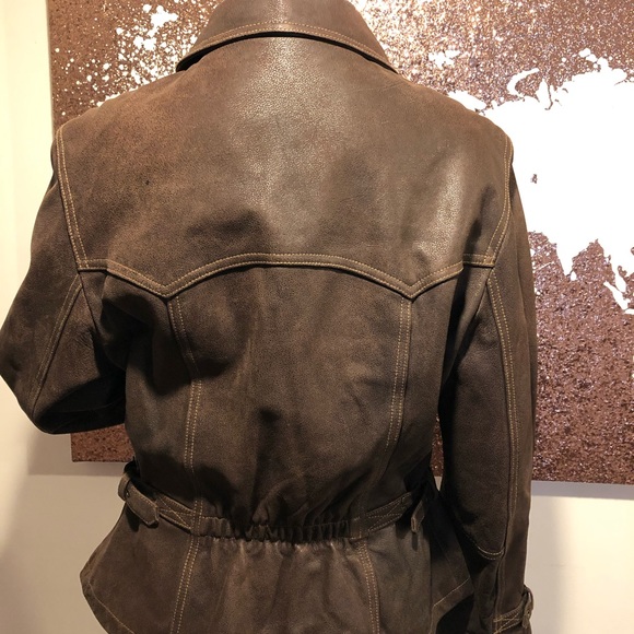 Leather Bomber Jacket -Lloyd Elliot’s Country Club - Picture 3 of 8